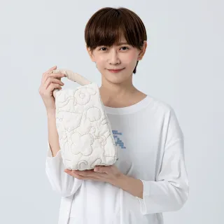 【a la sha】Logo刺繡澎澎化妝包