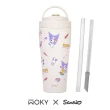 【WOKY 沃廚】三麗鷗聯名_渾圓杯770ml-附彈跳&矽膠吸管(隨行杯/吸管杯/保溫杯瓶/保冰杯瓶/水壺)