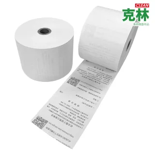 【CLEAN 克林】16捲裝 電子發票感熱紙捲 57x80x12mm(符合財政部規範 感熱紙 發票紙捲 發票紙 熱感紙)