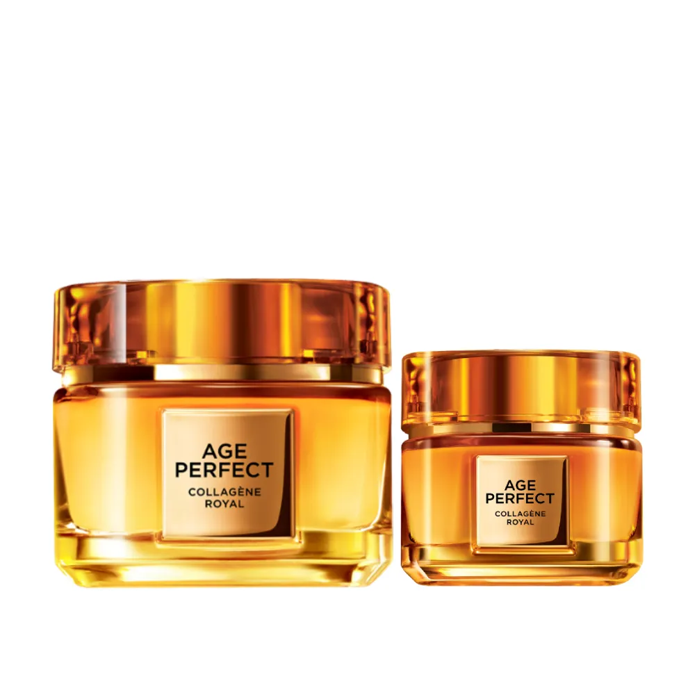 【L’OREAL Paris 巴黎萊雅】金致臻顏花蜜奢養膠原乳霜60ml+眼霜20ml(面霜/膠原小蜜罐)