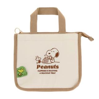 【sun-star】SNOOPY 史努比 刺繡保冷便當袋 史努比與胡士託