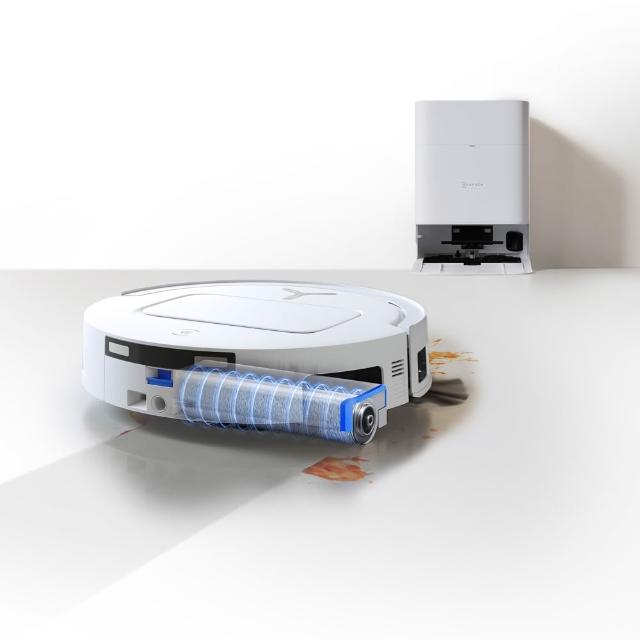 【ECOVACS 科沃斯】T80 OMNI 全新一代滾筒活水洗地機器人(邊洗邊拖/16倍壓強/無縫貼邊)