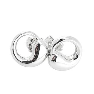 【Tiffany&Co. 蒂芙尼】台灣現貨-925純銀CIRCLE 環形墜式耳環
