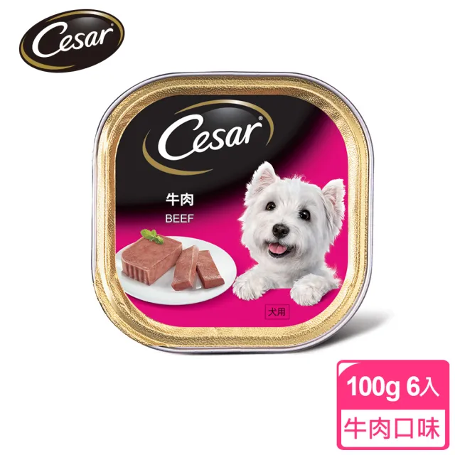 【Cesar 西莎】momo獨家組 寵物/狗罐頭/狗食 任選(餐盒*12+蒸鮮包*4)