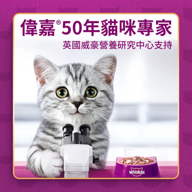 【Whiskas 偉嘉】貓乾糧 1.1kg/1.2kg 寵物/貓飼料/貓食