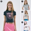 【MARDI MERCREDI】印花短TEE 多色 經典小雛菊  臘腸狗 CROPPED / TSHIRT FLOWERMARDI