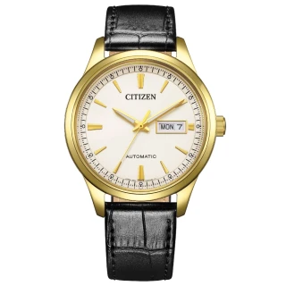 【CITIZEN 星辰】Mechanical 限量 自動上鍊皮帶機械錶 男錶 手錶(NY4059-09A)