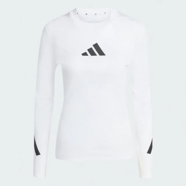 【adidas 愛迪達】愛迪達 W Z.n.e. Ls Tee 女 長袖上衣 休閒長袖 白 亞版(KE4906)