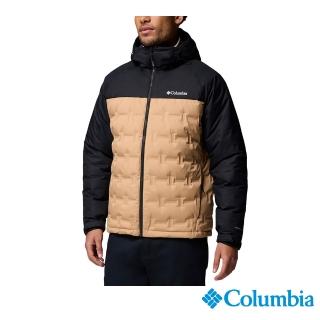 【Columbia 哥倫比亞】男款-OT防水極暖羽絨連帽外套-Grand Trek™ III-卡其色(UWE78570KI/JF)