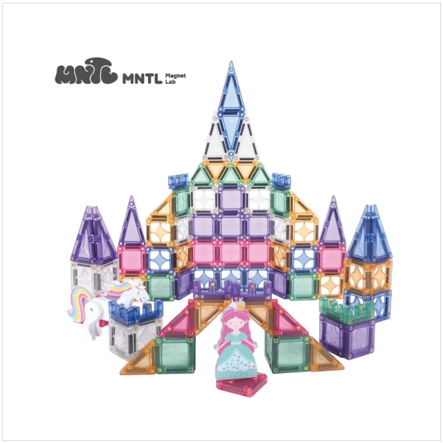 【MNTL】童話城堡 Fairy Tale Castle 隨身帶著走 磁力片鐵盒組(50pcs)