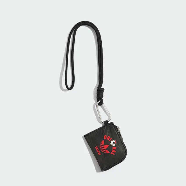 【adidas 愛迪達】愛迪達 Tw Chkn Lanyard 零錢包 小包 TAIPEI 台式炸雞排 黑 紅(KG3851)