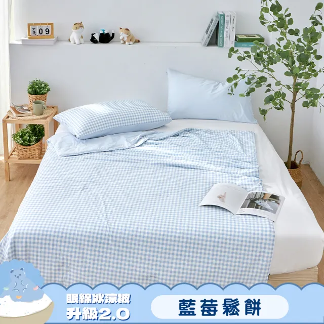 【Great Living 格蕾寢飾】La Belle 眠綿冰升級2.0 玻尿酸抗菌涼感涼被 150x195cm(任選 冰冰被 夏被)