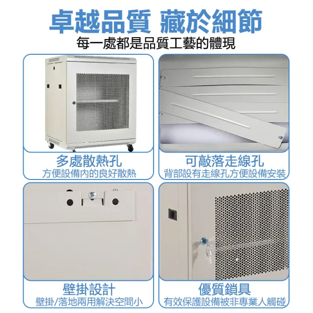 【AMITOF】網路機櫃 機櫃 6U(交換機機箱 機箱 伺服器機櫃 掛壁式機櫃 冷軋鋼板/加厚電腦機櫃)