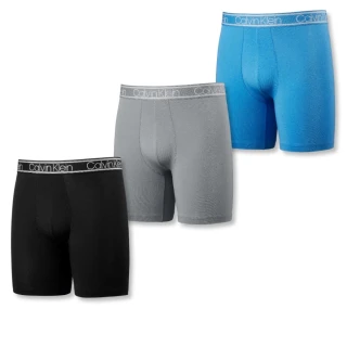 【Calvin Klein 凱文克萊】3件組 透氣排汗 男生 四角內褲 CK(多款可挑)