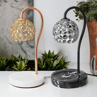 【Les nez 香鼻子】香氛融蠟燈 大理石琉璃系(附燈泡 定時 調節亮度)