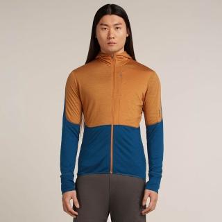 【Icebreaker】男 DESCENDER RealFleece™ 刷毛保暖連帽外套-200(戶外運動/休閒旅遊/登山健行/IBBA56VZ)