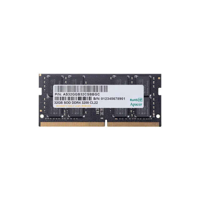 Apacer 宇瞻】32GB DDR4 3200 筆記型記憶體- momo購物網- 好評推薦