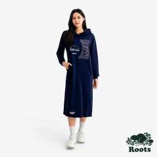 【Roots】Roots女裝- MODERN CLASSIC 連帽洋裝(靛藍)