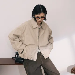 【gozo】A｜水洗立體造型涼感外套(兩色)