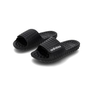 【adidas 愛迪達】Adissage 360rec 男款 女款 黑色 按摩 舒適 抓地力 休閒 拖鞋 JS3570