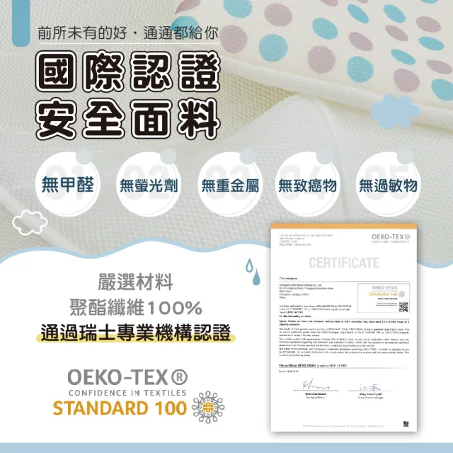 【PeNi 培婗】3D立體超透氣大童車用安全帶靠枕 汽車安全睡枕 護頸頭枕(6歲-大人適用)