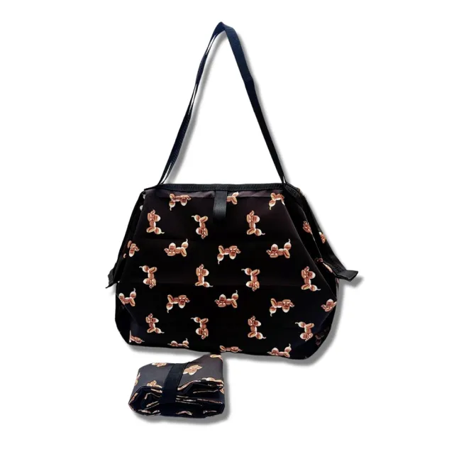 【POPCORN】超纖高單厚版折疊隨身包- L 尺寸(氣球狗金 氣球狗黃金 雛菊 浪漫春天  花園 金色牡丹)