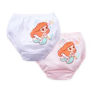 【ONEDER 旺達】6件組-迪士尼 小美人魚公主 女童二入三角褲(女童內褲/兒童內褲/純棉內褲)