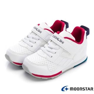 【MOONSTAR 月星】TUKIHOSHI-2E皮質系列款(TSKC10A11白紅)