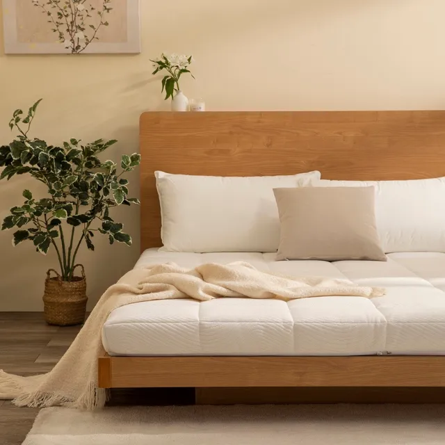 【hoi! 好好生活】Sleep AIR 雲朵層薄床墊台規單人3尺90*188*8cm(羊毛材質增加透氣)