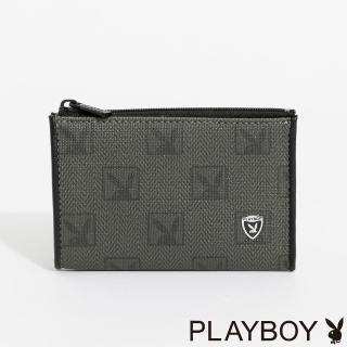 【PLAYBOY】零錢包 Debonair系列(灰色)