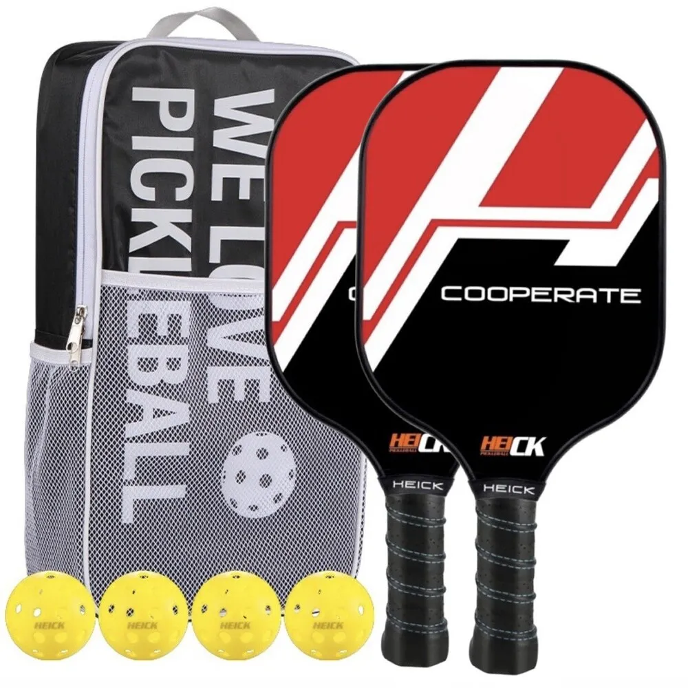 HEICK】H-cooperate 玻璃纖維匹克球拍組入門初學款輕量化球拍(匹克球40