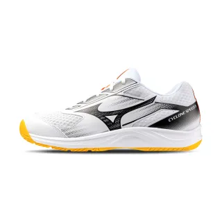 【MIZUNO 美津濃】Cyclone Speed 男鞋 女鞋 白色 寬楦 輕量 避震 排球鞋 休閒鞋 V1GA258098