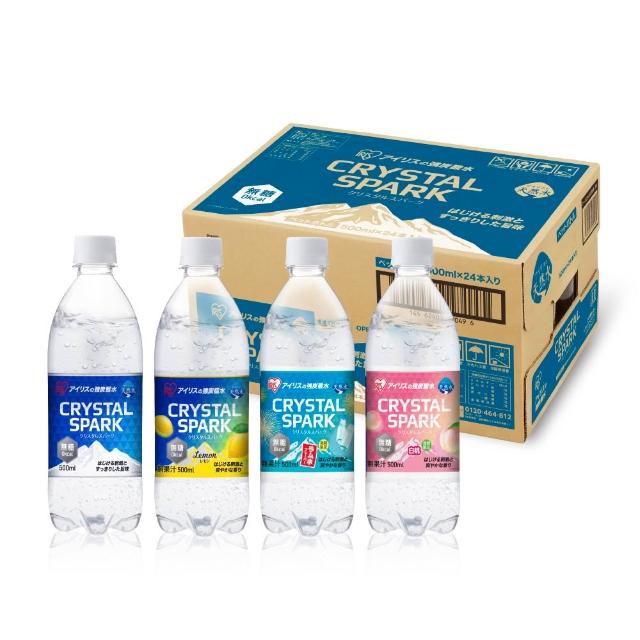 【CrystalSpark】沁泡氣泡水500mlx2箱(共48入;氣泡水 日本原裝 強氣泡)