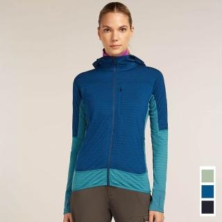 【Icebreaker】女 Descender RealFleece™ 長袖刷毛保暖連帽外套-300(休閒旅遊/登山健行/IB0A57CS)