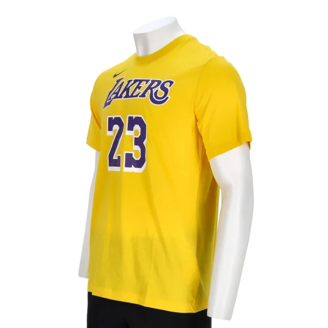 【NIKE 耐吉】LAL M NK ES NN SS TEE 男款 黃色 NBA 洛杉磯 湖人隊 短袖 DR6380-734