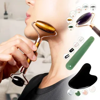 【正佳珠寶】水晶能量礦石 刮痧板 滾臉器 撥筋棒