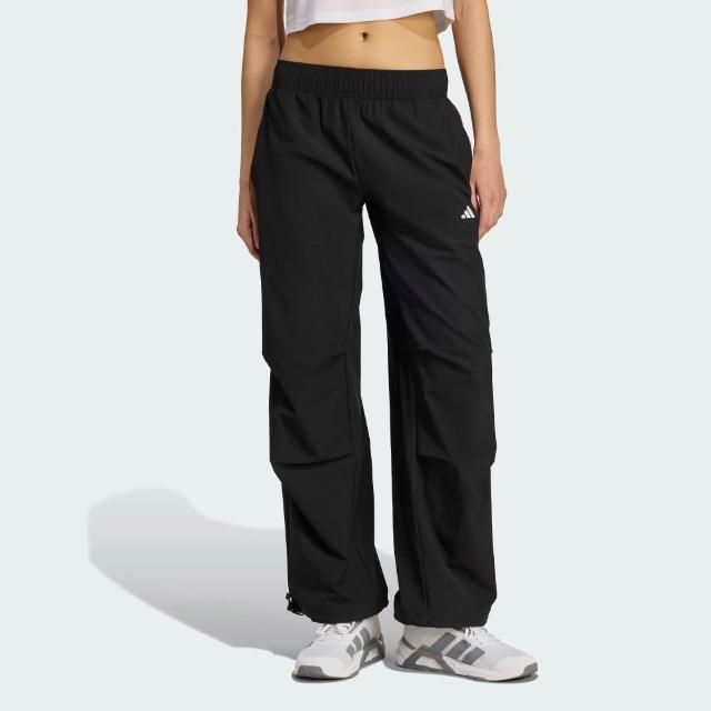 【adidas 愛迪達】WORKOUT ESSENTIALS 平織訓練長褲 女 JL5081