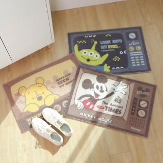 【Norns】迪士尼絲圈地墊(小熊維尼 三眼怪 米奇 復古刮泥玄關腳踏墊)