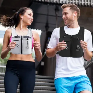 【LEEHER】戶外徒步背包/男女適用/跑步馬甲/運動背心包/馬甲背包/多功能登山背包