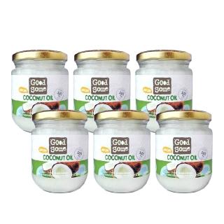 【GoodSome 好東西】第一道冷壓椰子油225mlx6入(最多自然醫學博士推薦、防彈咖啡)