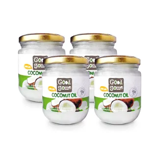 【GoodSome 好東西】第一道冷壓椰子油225mlx4入(最多自然醫學博士推薦、防彈咖啡)