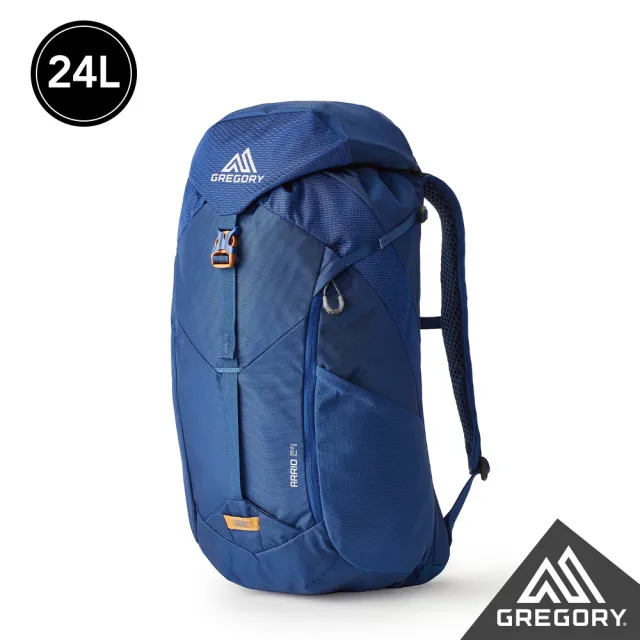 【Gregory官方直營】24L ARRIO 多功能 登山背包 登山包 後背包 水袋包(帝國藍 碳黑 磚石紅 火花藍)