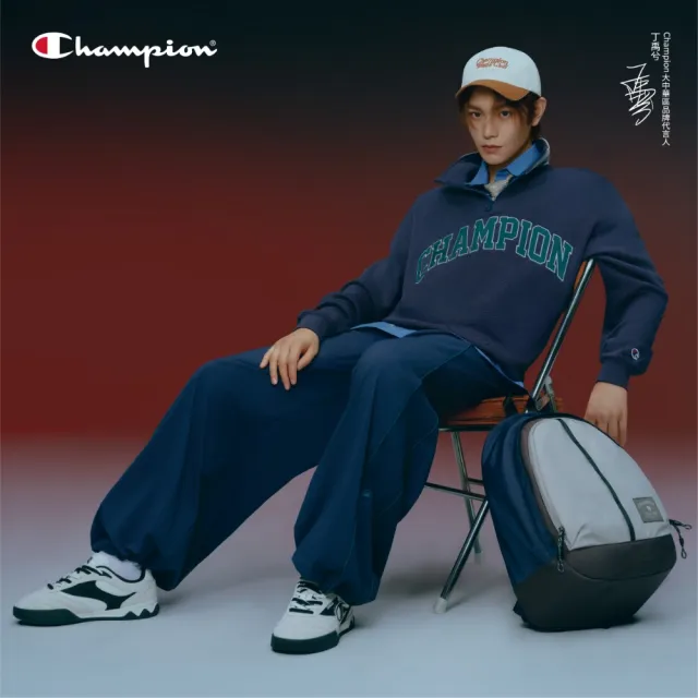 【Champion】官方直營 中性-RETRO CAMPUS 刺繡棒球帽-淺米/褐色(U5CACCU03S1-丁禹兮同款商品)