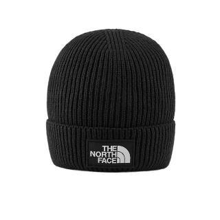 【The North Face】TNF 休閒 運動 舒適保暖毛帽 TNF LOGO BOX CUFFED BEANIE 男 女 黑(NF0A8CHEJK3)