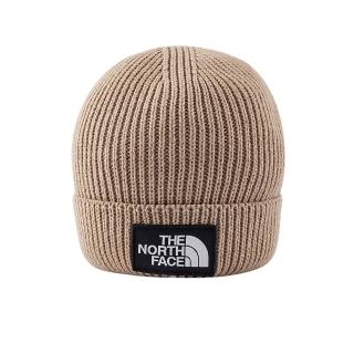 【The North Face】TNF 休閒 運動 舒適保暖毛帽 TNF LOGO BOX CUFFED BEANIE 男 女 棕(NF0A8CHEBOX)