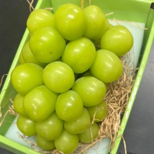 【RealShop】大串日本岡山晴王麝香葡萄2房裝 共重1.5kg±10%x1盒(最高等級禮盒 送禮 真食材本舖)