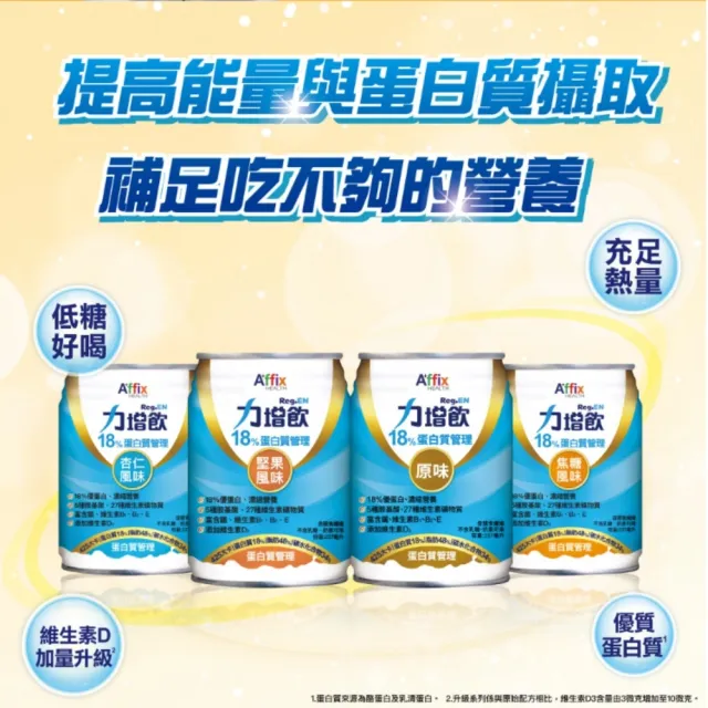 【Affix 艾益生】力增飲 18%蛋白質管理 237ml 口味任選 24罐/箱