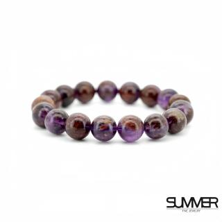 【SUMMER 寶石】貴人相助催旺財富紫幽靈手珠(12MM)