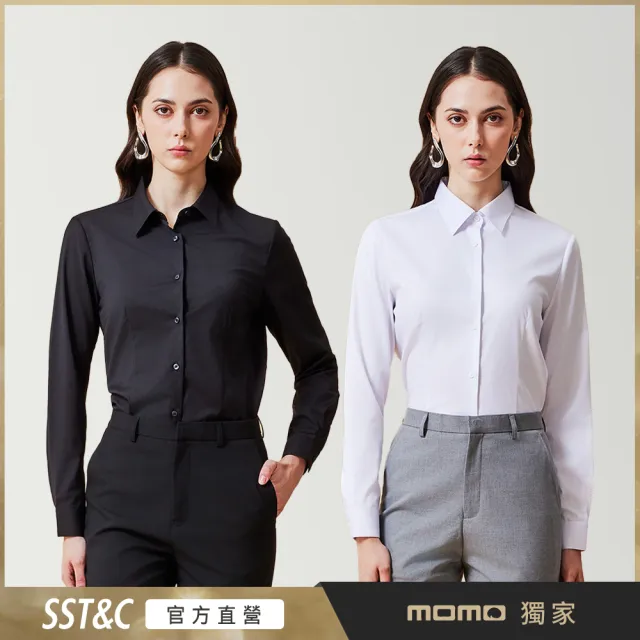 【SST&C】女裝 標準版素色長袖襯衫/基本款襯衫(多款任選)(OUT)(雙11限定)