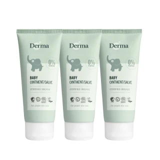【Derma 丹麥德瑪】寶寶有機舒敏萬用膏 100ml*3入組(嬰幼兒乳液、新生兒)